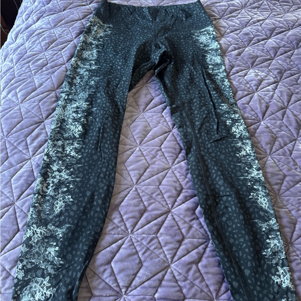 lululemon athletica Black Patterned Leggings